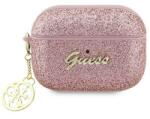 Guess GUAP2GLGSHP AirPods Pro 2 borító rózsaszín/rózsaszín Glitter Flake 4G Charm