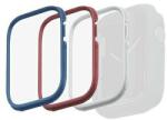 UNIQ Frame tok Moduo 3in1-hez Apple Watch 4/5/6/7/8/9/SE/SE2 44/45mm kék-piros-fehér/kék-piros-fehér