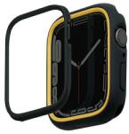 UNIQ Moduo tok Apple Watchhoz 4/5/6/7/8/9/SE/SE2 40/41mm fekete-mustár/éjféli-mustár