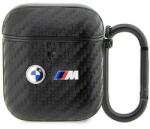 BMW BMA2WMPUCA2 AirPods 1/2 borító fekete/fekete Carbon Double Metal logó