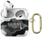 Guess GUA3UCAMG AirPods 3 borító fekete/fekete Camo Collection