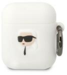 Karl Lagerfeld KLA2RUNIKH AirPods 1/2 fedél fehér/fehér szilikon Karl Head 3D