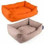 Duvoplus + Kényelmes fekhely kutyáknak 60x45x16cm mix színekben narancs/ gesztenyebarna - cobbyspet