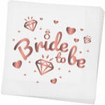  Bride To Be White szalvéta 20 db-os 33x33 cm