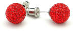  Piros Swarovski kristályos shamballa fülbevaló - tanitaekszer - 3 900 Ft