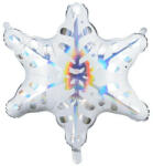 Partydeco Óriás lufi 25" 64 cm hópehely, Snowflake, Karácsony (LUFI635378)
