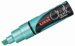 Uni Chalk Marker Creta Uni Chalk PWE-8K 8 mm, Metallic Green