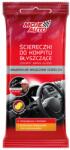 MOJE AUTO Set 24 de servetele pentru curatat plastice cu efect lucios si aroma de lamaie MOJE AUTO (19-056)