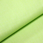 Decotex Style Ranforce verde cu bulinute albe