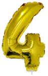 Számos lufi - 4, arany, 42 cm (66229)