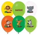 Godan Szafari mintás színes lufi - 5 db (GZ-SAF5) - ejatekok