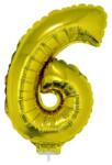  Számos lufi - 6, arany, 42 cm (66243)
