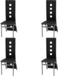 vidaXL 4 buc negru 243645