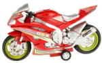 Toi-Toys Motocicleta de Curse cu Lumini si Sunete 30 cm Toi-Toys TT29210Z, Rosu (TT29210Z_Rosu)