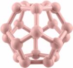Zopa Silicone Teether Atom jucărie pentru dentiție Old Pink 1 buc