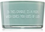 My Flame Lifestyle Candle With Crystal A Rock Which Gives You Lots Of Luck illatgyertya 11x6 cm