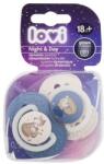 LOVI Night & Day Dynamic Soother Boy 18m+ dinamikus szilikoncumi 2 db