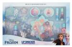 Lip Smacker Disney Frozen Beauty Blockbuster Set most: ajakbalzsam 2 x 3, 4 g + bőrélénkítő krém 3 x 0, 8 g és 6 x 0, 9 g + szájfény 4 x 2 g + körömlakk 2 x 4, 25 ml + pirosító paletta 0, 75 g + pirosító és highl