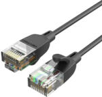 Vention Network Cable UTP CAT6A Vention IBIBH RJ45 Ethernet 10Gbps 2m Black Slim Type (IBIBH) - scom