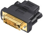 Vention DVI (24+1) Male to HDMI 1.4 Female Adapter Vention ECDB0 1080P 60Hz (black) (ECDB0) - scom