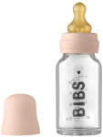 BIBS - Set complet biberon din sticla anticolici, 110 ml, Blush (5013244)
