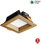 APLED Corp de iluminat LED încastrat SQUARE LED/3W/230V 4000K 9x9 cm lemn masiv stejar APLED (AP0195)