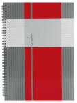 Marker Spirálfüzet A5, 80lap vonalas, keményfedelű Marker Linear