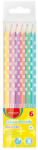 Keyroad Színes ceruza készlet háromszögletű Keyroad Pastel 6 klf. pasztell szín
