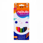 Nebulo Színes ceruza készlet, háromszögletű Nebulo 12 klf. szín