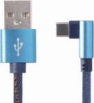 Gembird USB-A apa - USB-C Adat és töltő kábel - Kék (1m) (CC-USB2J-AMCML-1M-BL)