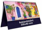Kalendart 2022-es T054 Mediterrán álló kék asztali naptár (22T543T-004)