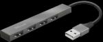 Trust Hub USB Trust Halyx Aluminium, 4 porturi, aluminiu (TR-23786) - marketforall