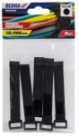 Dedra Tépőzáras szíj 12x150mm, fekete 10db 11RC12152 (11RC12152)