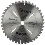 GEKO vídia betétes körfűrészlap körfűrész tárcsa vágótárcsa fa 350x30mm 40T G78151 (G78151)