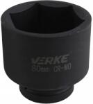 VERKE Levegős dugókulcs hatszögletű dugó kulcs krova fej crova 1" 80mm V39416 (V39416)