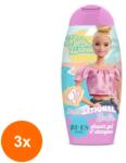 Bi-Es Set 3 x Gel de Dus si Sampon Barbie Sunsantional, Bi-Es, 250 ml (ROC-3xUROLIC00044)