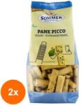 Sommer Set 2 x Mini Grisine Bio cu Susan si Chimen Negru, Demeter 150 g Sommer, Panne Picco (ORP-2xSM700526)