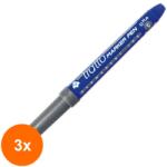 Tratto Set 3 x Marker permanent OHP S Tratto - Black - Varf foarte subtire (CUL-3xFL0806903)