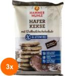 Hammermühle Set 3 x Biscuiti din Ovaz, fara Gluten, cu Ciocolata cu Lapte, 100 g, Hammer Muhle (ORP-3xHM800136)