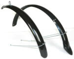 Velotech Orion 26-os MTB alu-plasztik sárvédő szett, 58 mm, U-pálcás, fekete