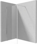 Deante Kerria Plus, Walk-in zuhany paraván 90cm, magasság 200cm, 6mm átlátszó üveg ActiveCoverrel, króm profil, KTS_039P (KTS_039P)