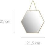 Home Styling Collection Oglinda hexagonala cu lant, 21 cm (C37008140)