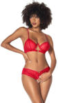 Mapalé - nyitott melltartó szett (piros) (190602677981) - padlizsan