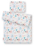BabyLion Prémium 2 részes ágyneműszett (75x100) - Világoskék maci és barátai
