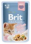 Brit Premium Cat tasakos Delicate Fillets in Gravy with Chicken for Kitten 85g - falatozoo