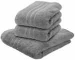  2x prosop de baie Clasic 70x140 cm gri deschis, 100% bumbac Prosop