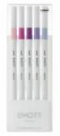 Emott Set 5 Fineliners Uni Emott, 0.4 mm, Set 7, Culori Pastel