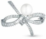  JwL Luxury Pearls Női csillogó bross masni igazgyöngyökkel és kristályokkal JL0842 - mall