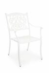 Bizzotto Set 4 scaune fier alb Ivrea 65x60x92 cm (0805090)