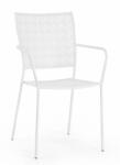 Bizzotto Set 4 scaune fier alb Lizette 54x55x89 cm (0802964)